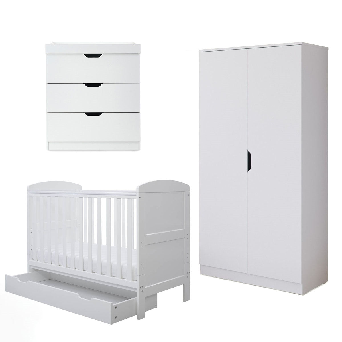 Ickle Bubba Coleby Mini 4 Piece Nursery Furniture Set