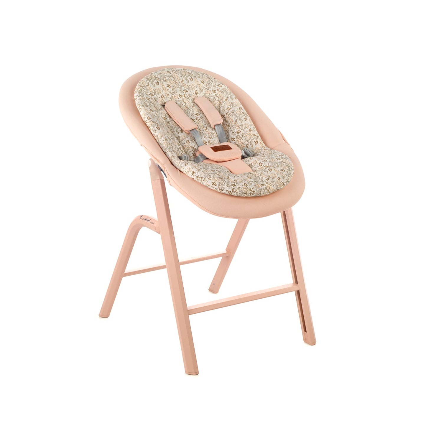Jane Noah Highchair + Rocker Kit for Newborns – Convertible Beechwood Chair from birth to Adulthood, Botanic