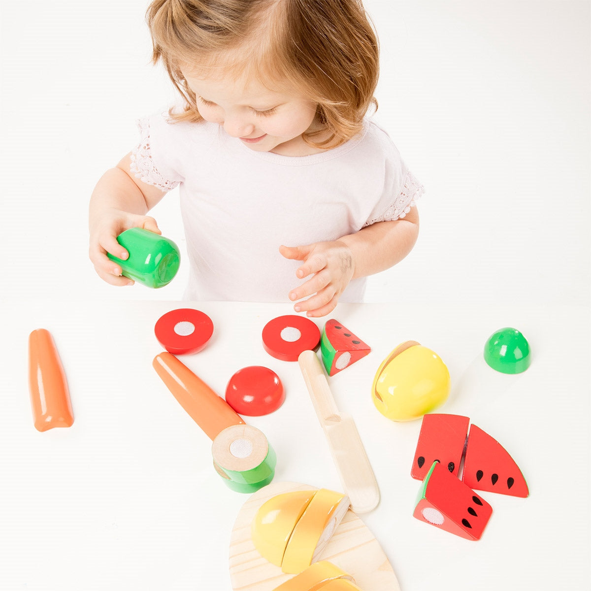 Melissa & Doug Wooden Cutting Foods Toy Set