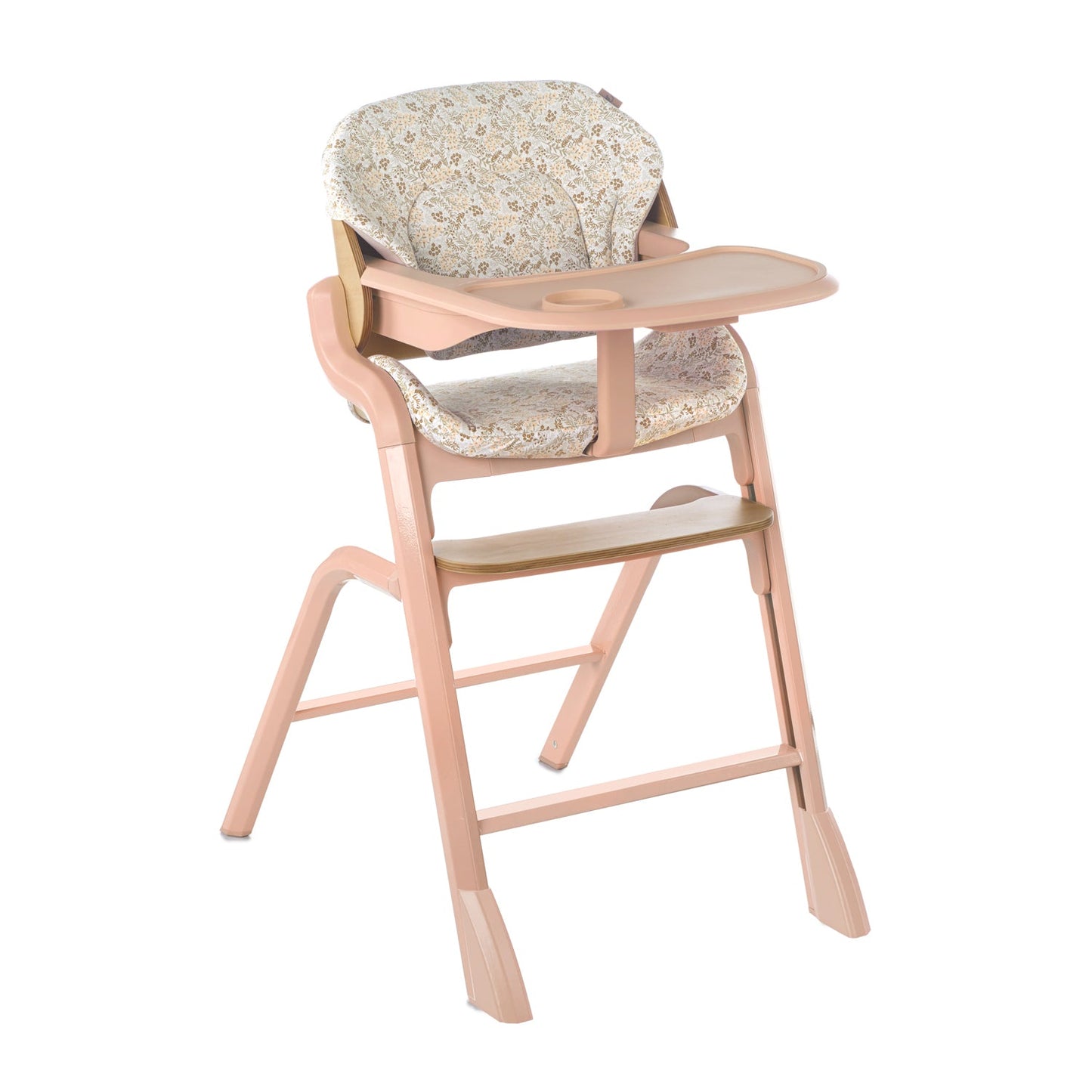 Jane Noah Highchair + Rocker Kit for Newborns – Convertible Beechwood Chair from birth to Adulthood, Botanic
