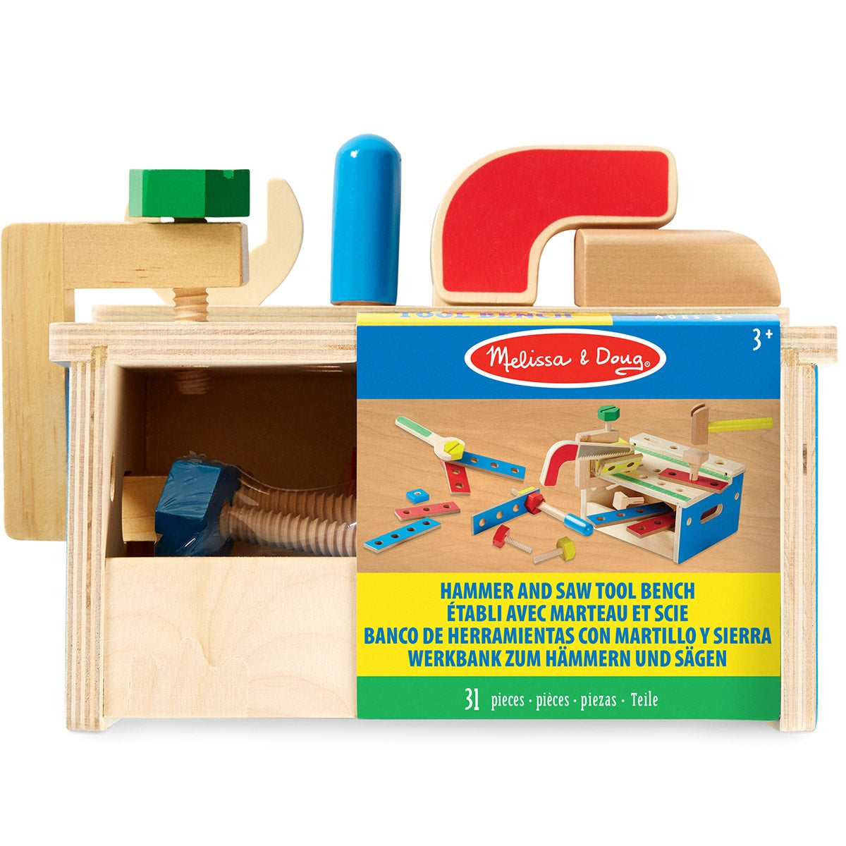 Melissa & Doug Hammer & Saw Tool Bench Playset