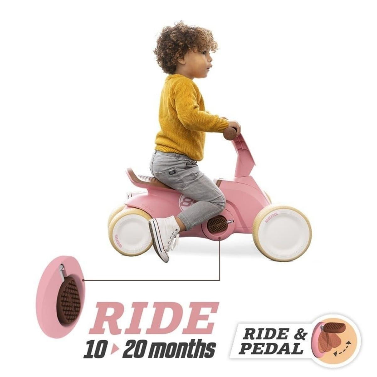 Berg Go2 Retro Ride & Pedal Car