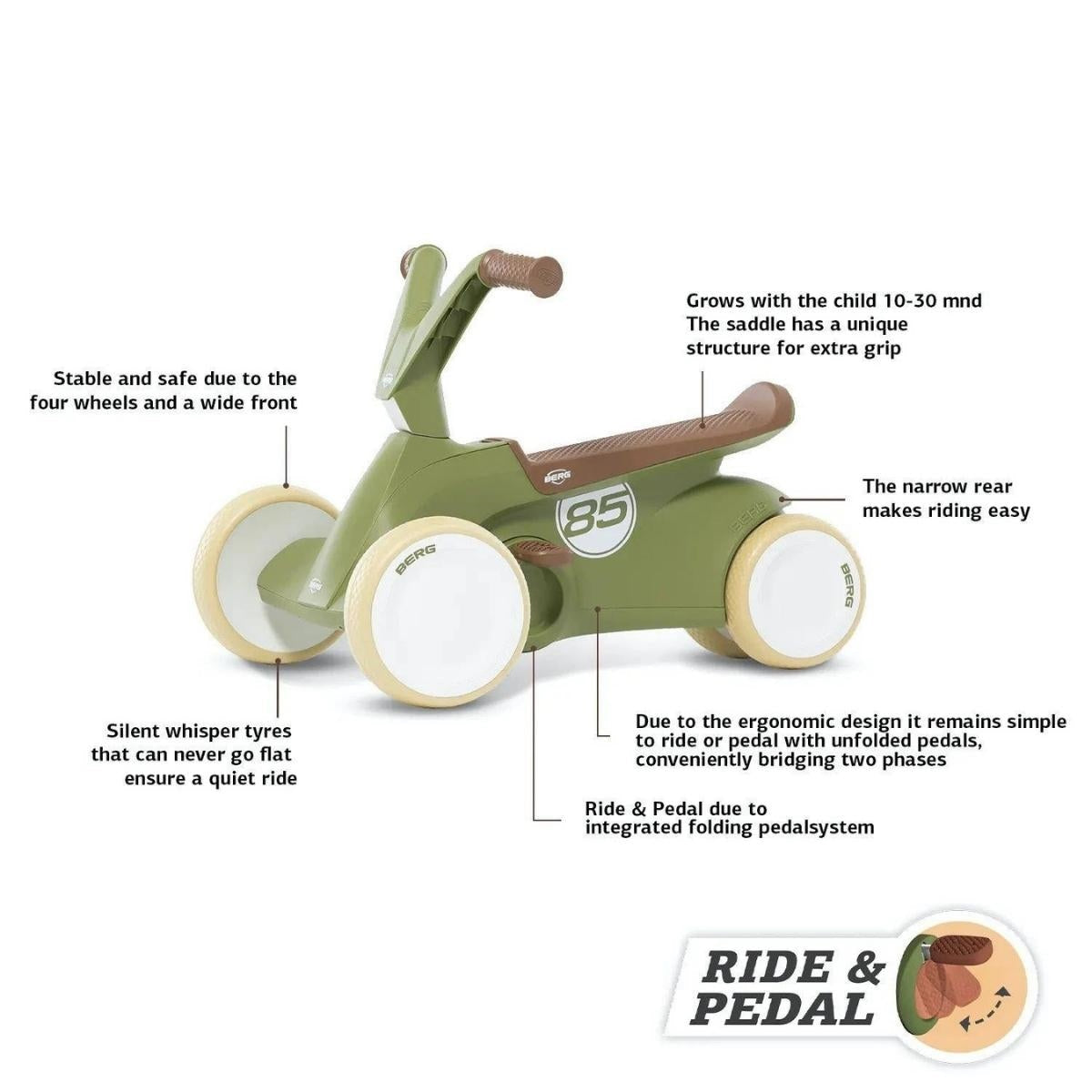 Berg Go2 Retro Ride & Pedal Car