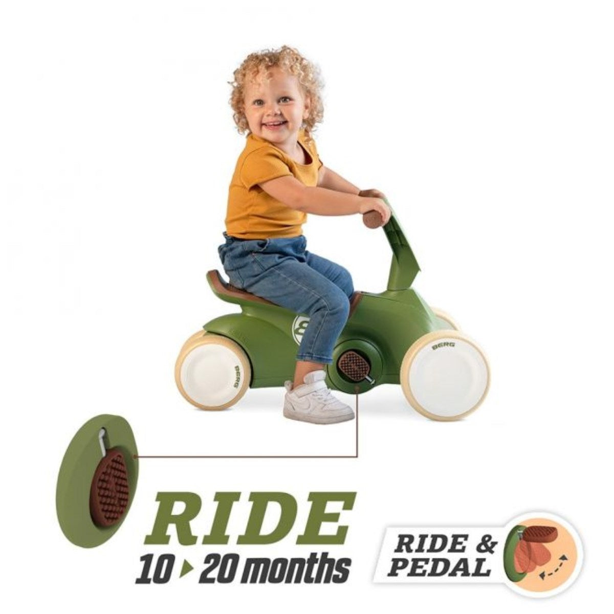Berg Go2 Retro Ride & Pedal Car