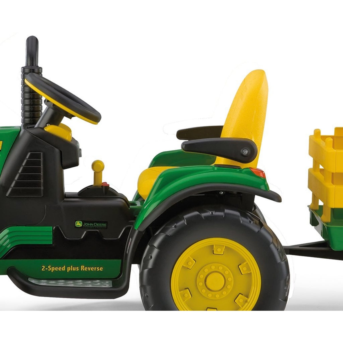 Peg Perego John Deere Ground Force + Trailer + Construction Outfit, 12V