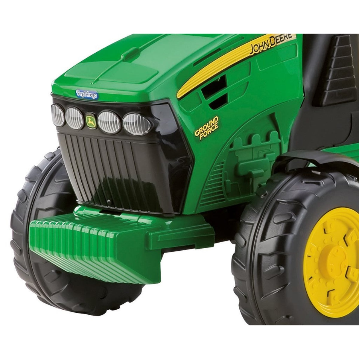 Peg Perego John Deere Ground Force + Trailer + Construction Outfit, 12V