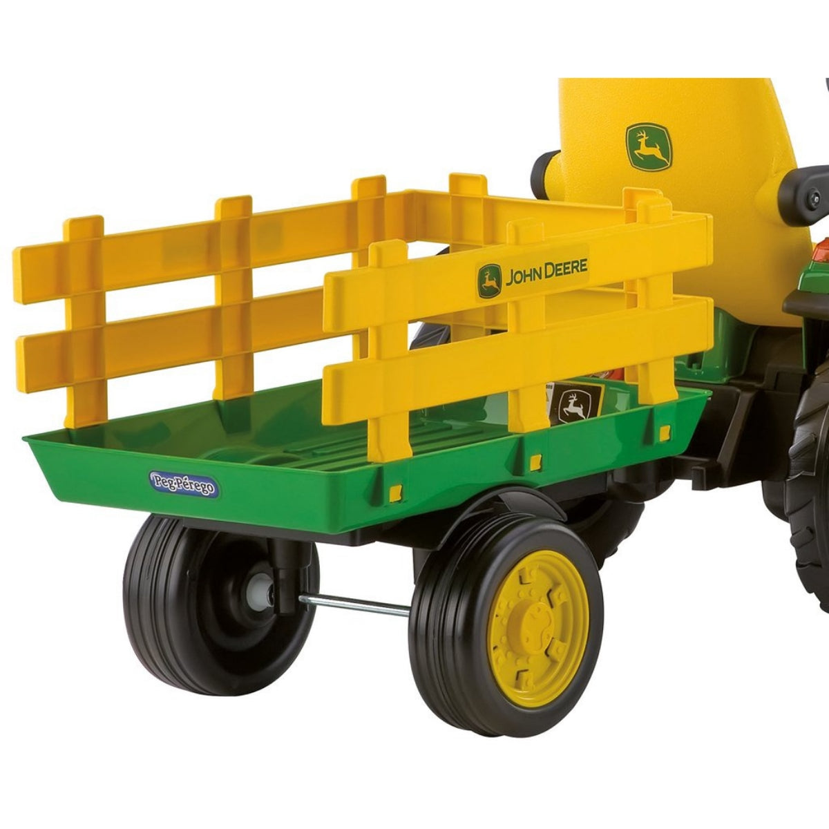 Peg Perego John Deere Ground Force + Trailer + Construction Outfit, 12V