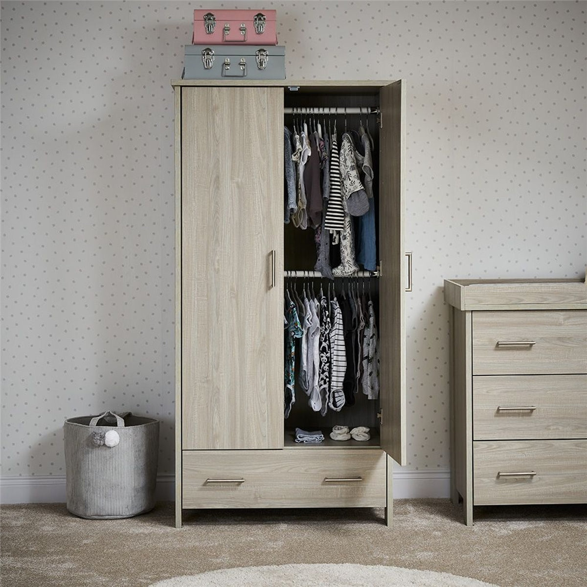 OBaby Nika Double Wardrobe