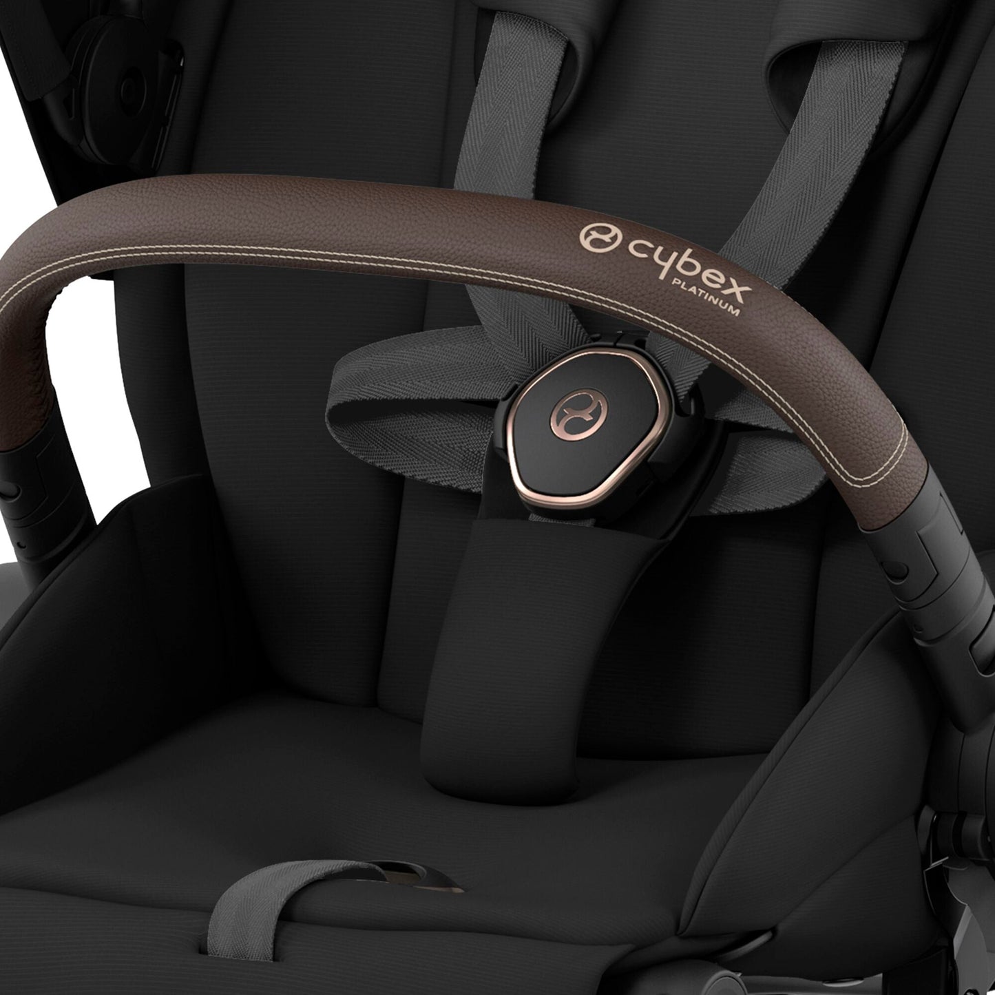 Cybex Priam Pram & Pushchair, Sepia Black on Rose Gold