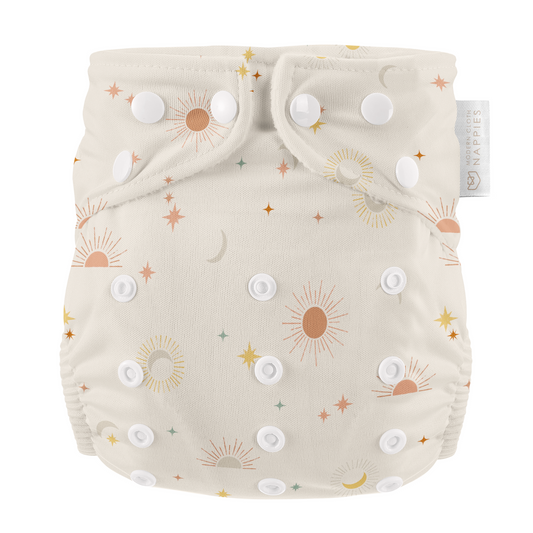 One Size All-In-One Reusable Cloth Nappy - Celestial