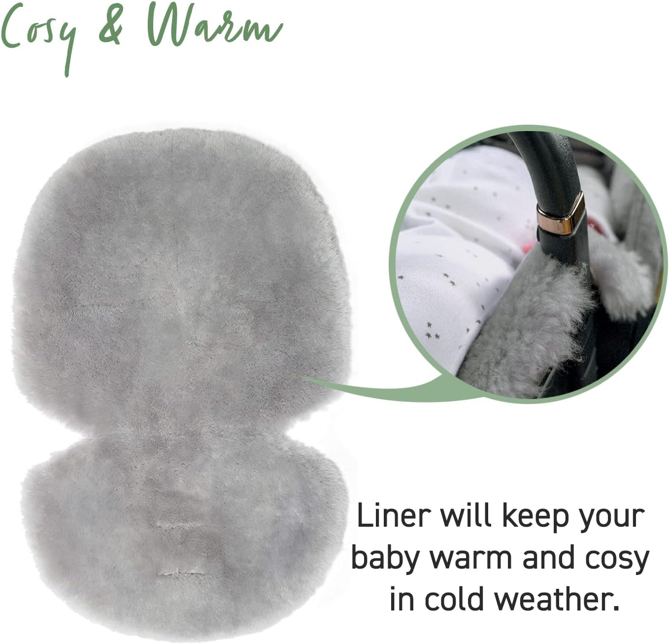 Mamas & Papas Luxury Sheepskin Pushchair Liner