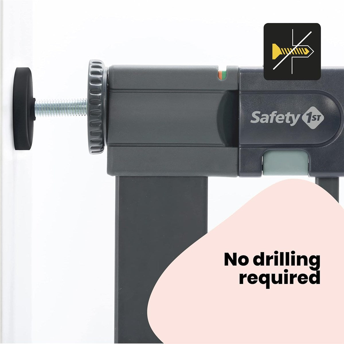 Safety 1st Easy Close Metal SecureTech Pressure Gate 73-80cm, Wood Effect