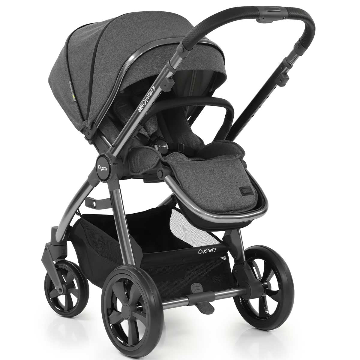 BabyStyle Oyster 3 Essential Cabriofix i-Size Bundle, Fossil