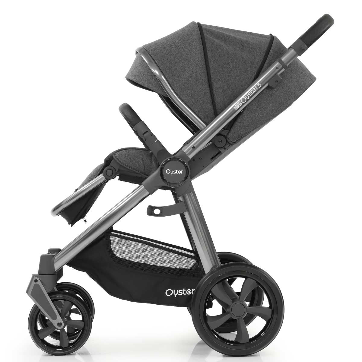 BabyStyle Oyster 3 Essential Cabriofix i-Size Bundle, Fossil