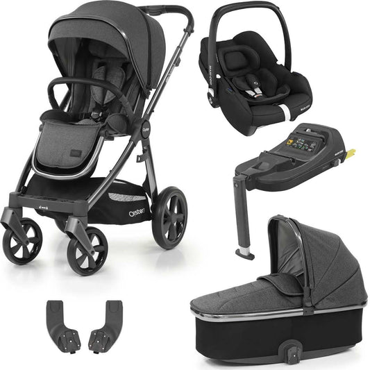 BabyStyle Oyster 3 Essential Cabriofix i-Size Bundle, Fossil