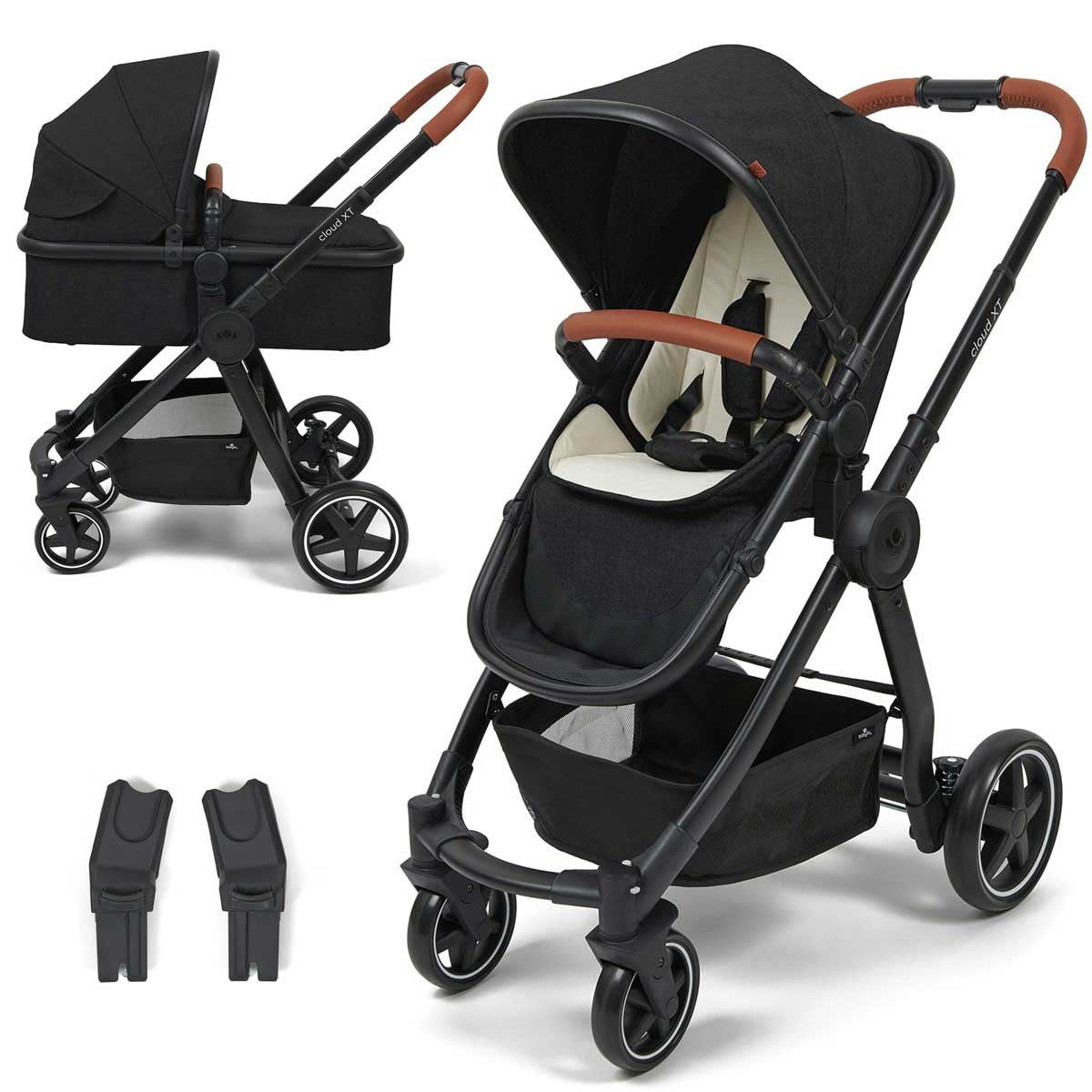 BabyLo Cloud XT 3in1 Complete Pram Set + Adaptors