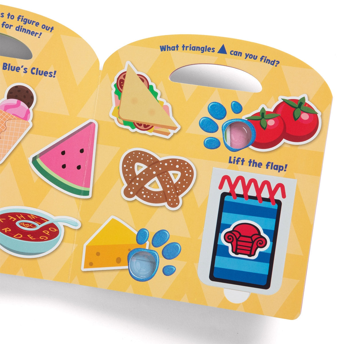 Melissa & Doug Blue's Clues & You! Poke-A-Dot Interactive Book, Shapes with Blue
