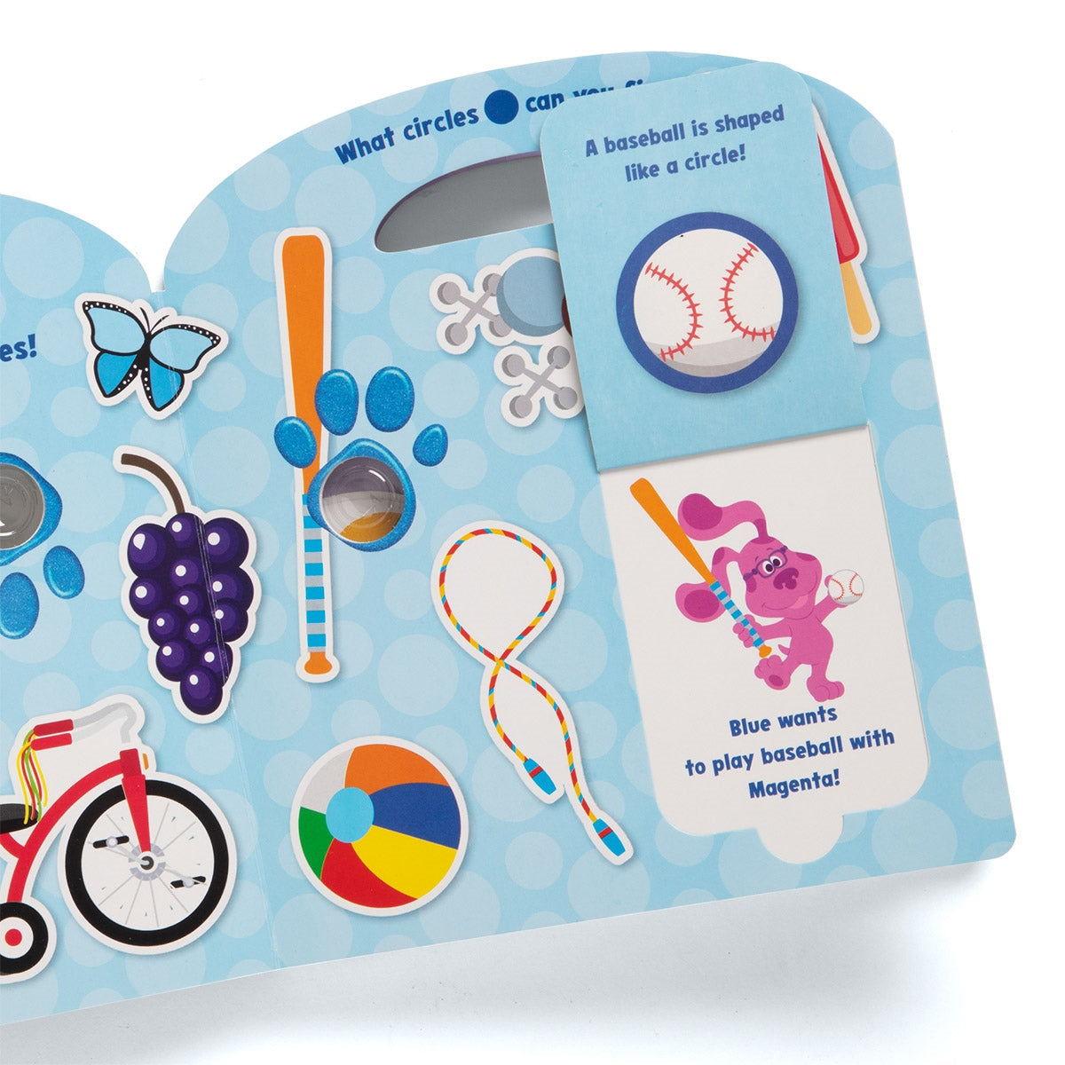 Melissa & Doug Blue's Clues & You! Poke-A-Dot Interactive Book, Shapes with Blue