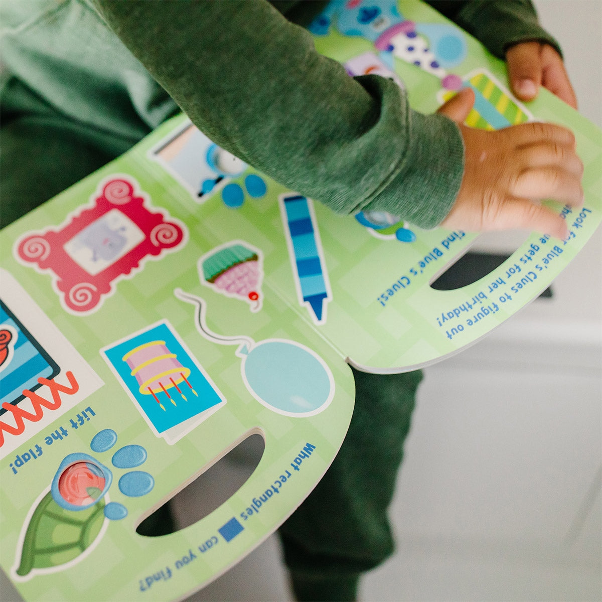Melissa & Doug Blue's Clues & You! Poke-A-Dot Interactive Book, Shapes with Blue