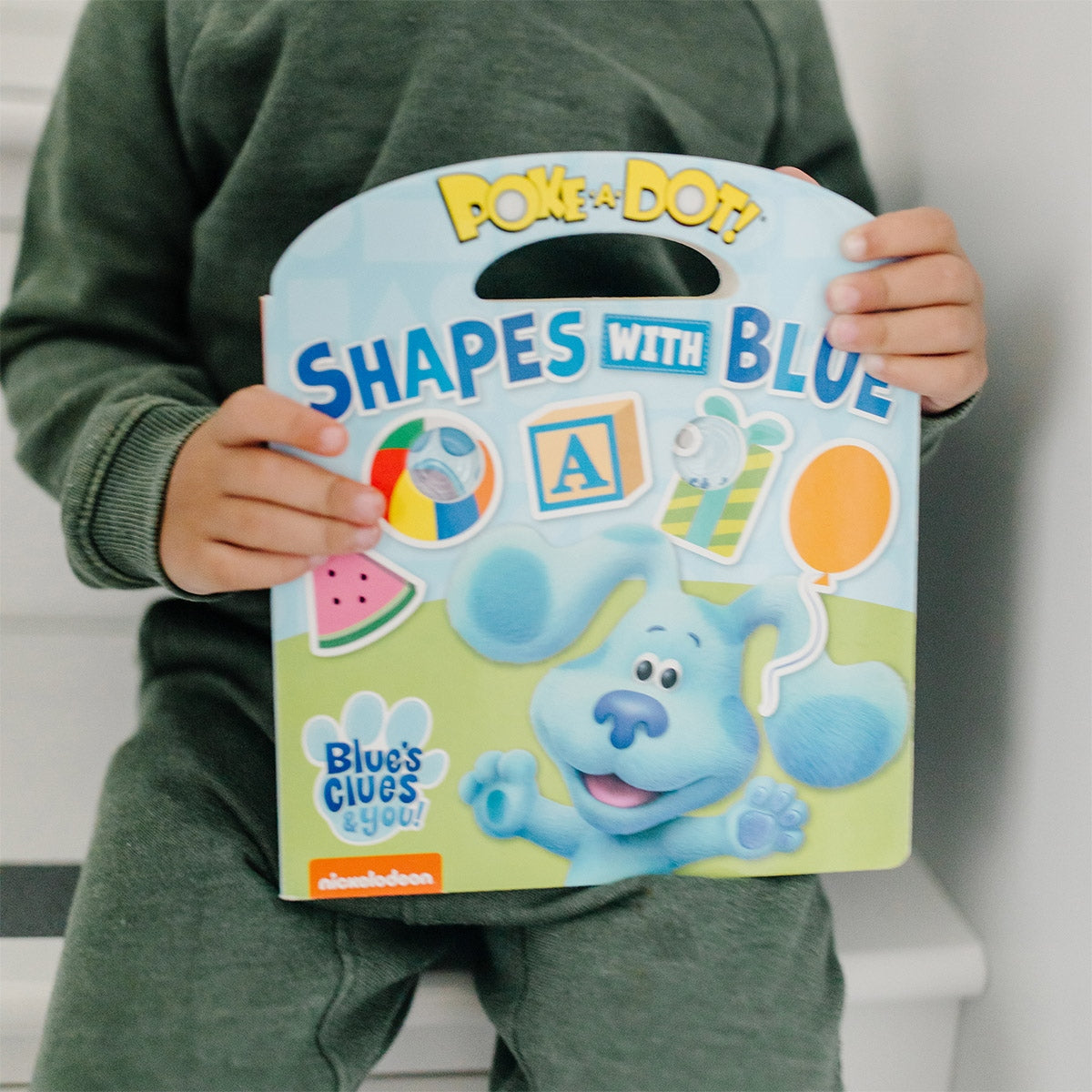 Melissa & Doug Blue's Clues & You! Poke-A-Dot Interactive Book, Shapes with Blue