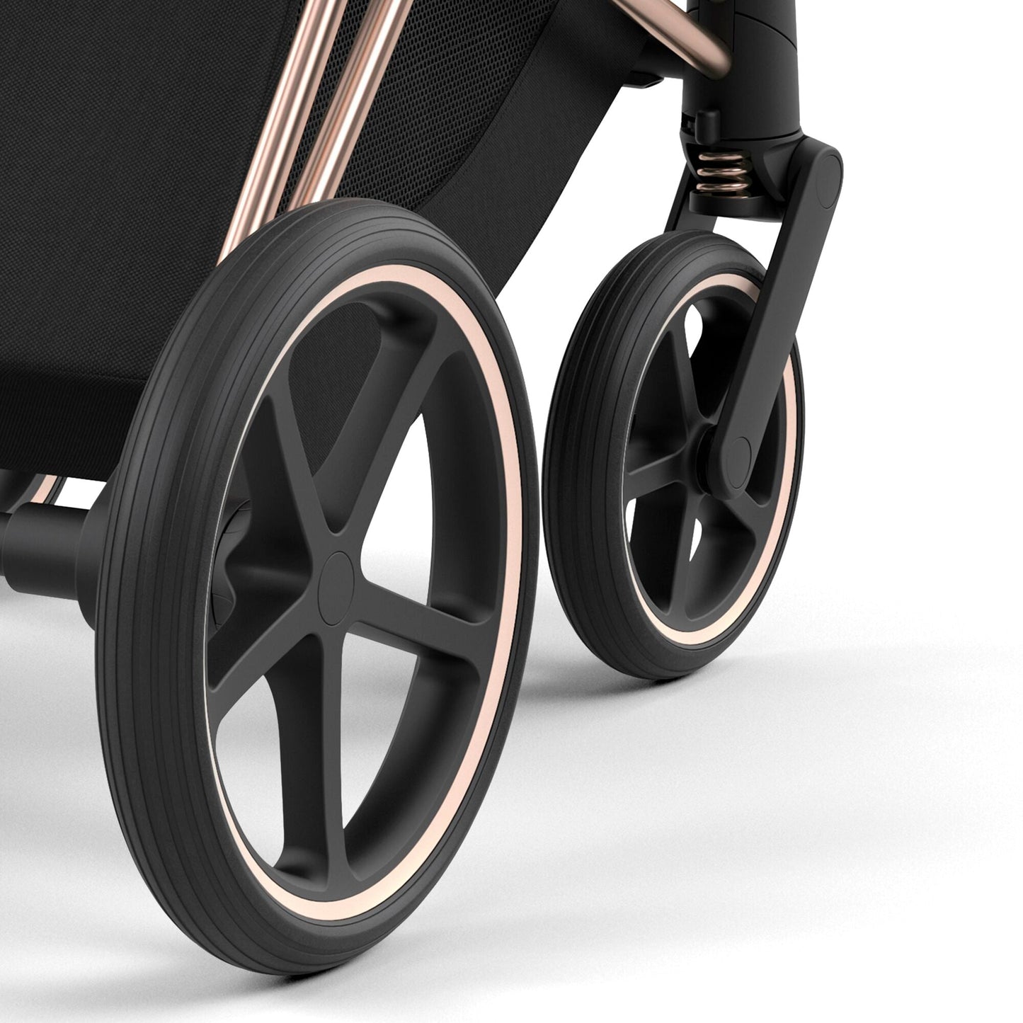 Cybex Priam Pram & Pushchair, Sepia Black on Rose Gold