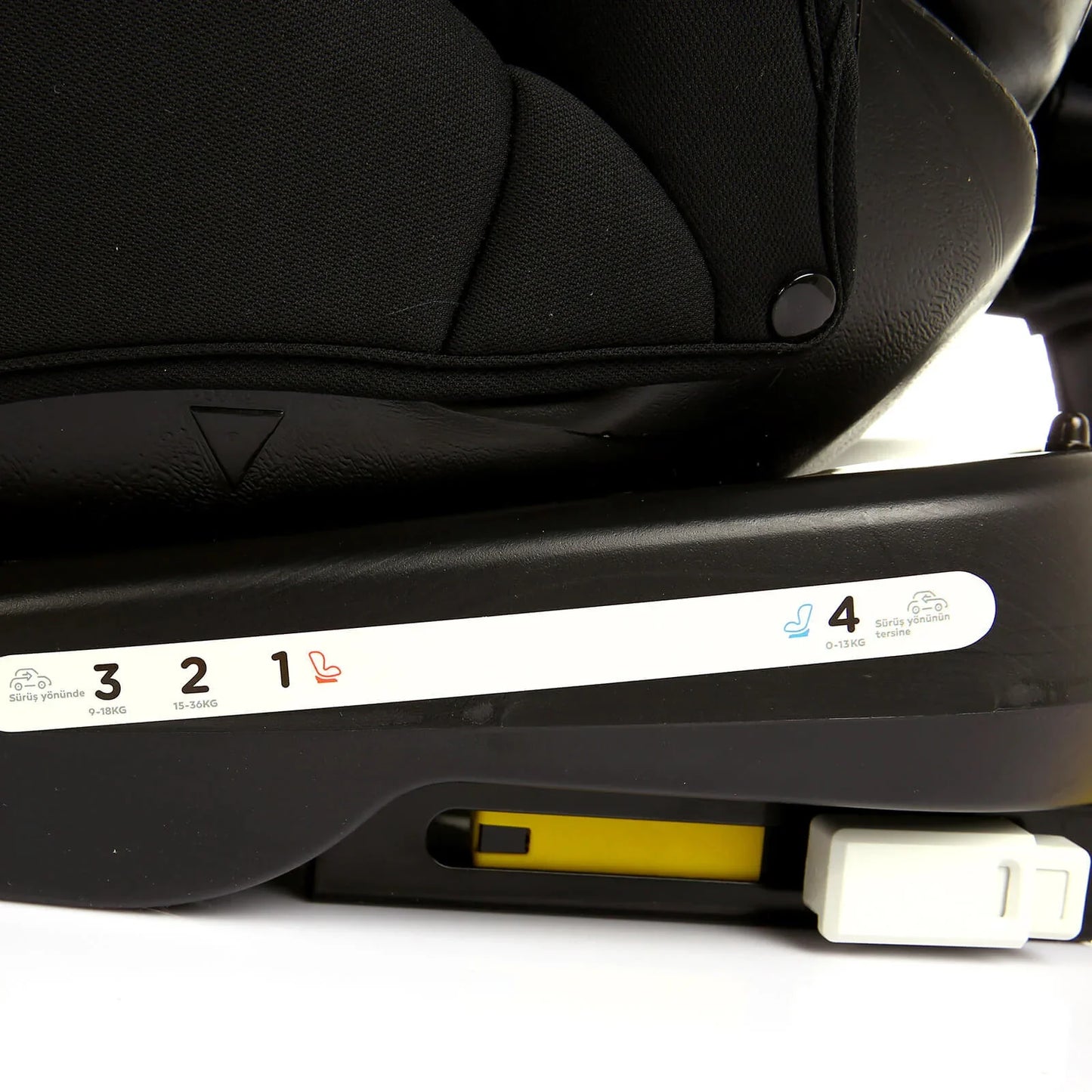 baby plus Orbitfix Group 0+/1/2/3 (Birth to 12 Years) Car Seat - Black Red
