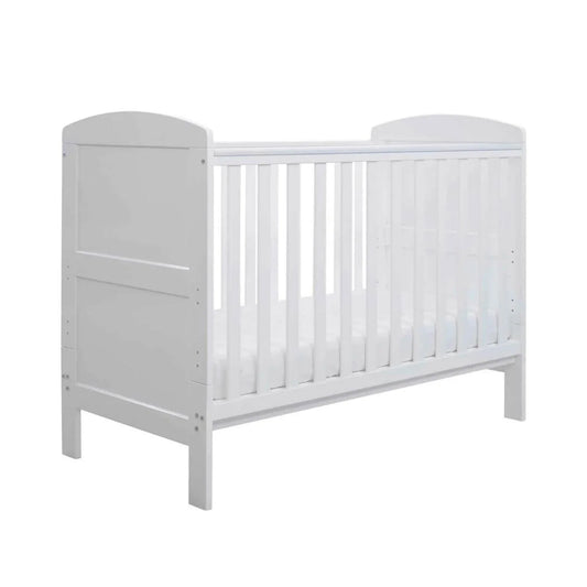 Ickle Bubba Coleby Mini Cot Bed White - Premium Pocket Sprung Mattress