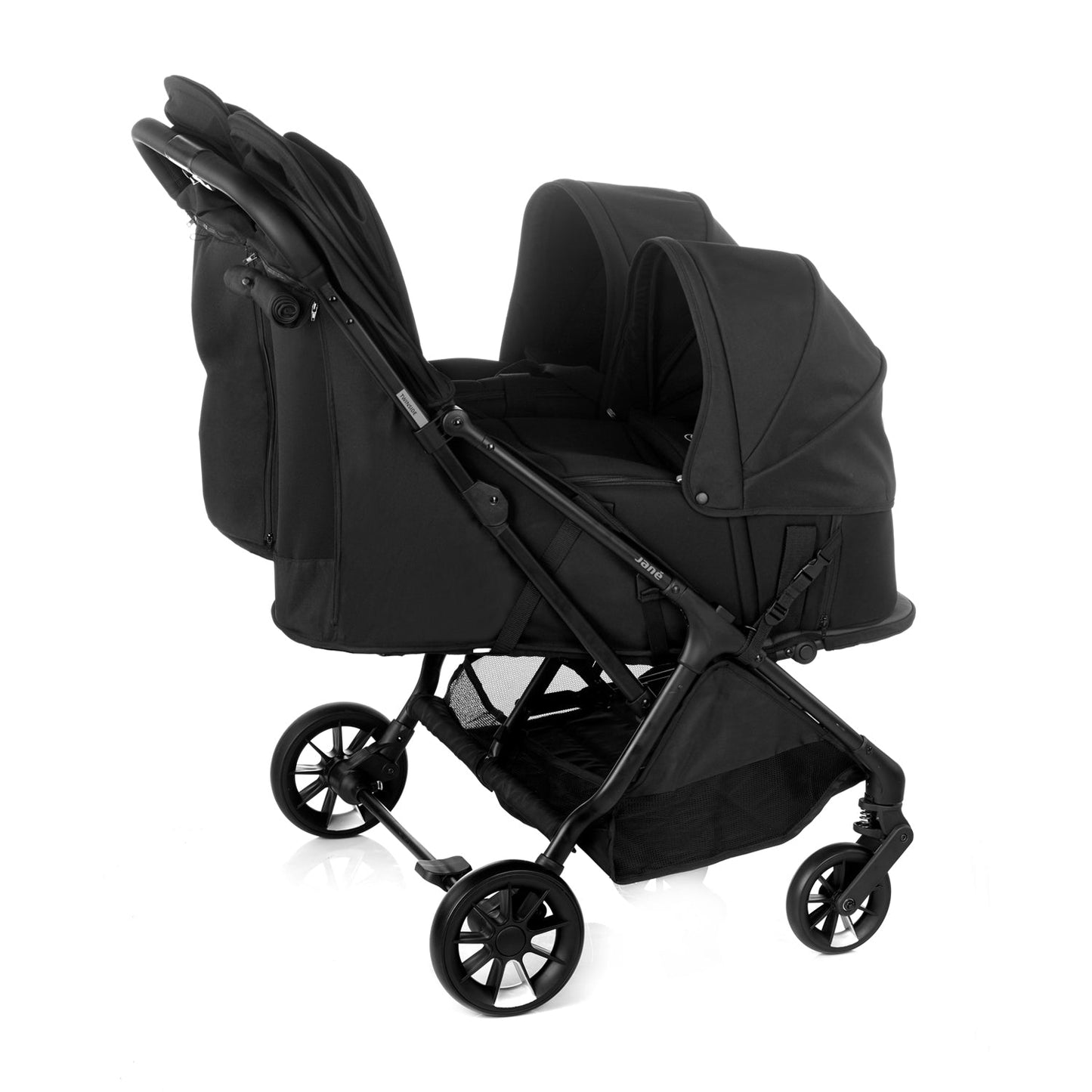 Twinside Twin Stroller, Coal
