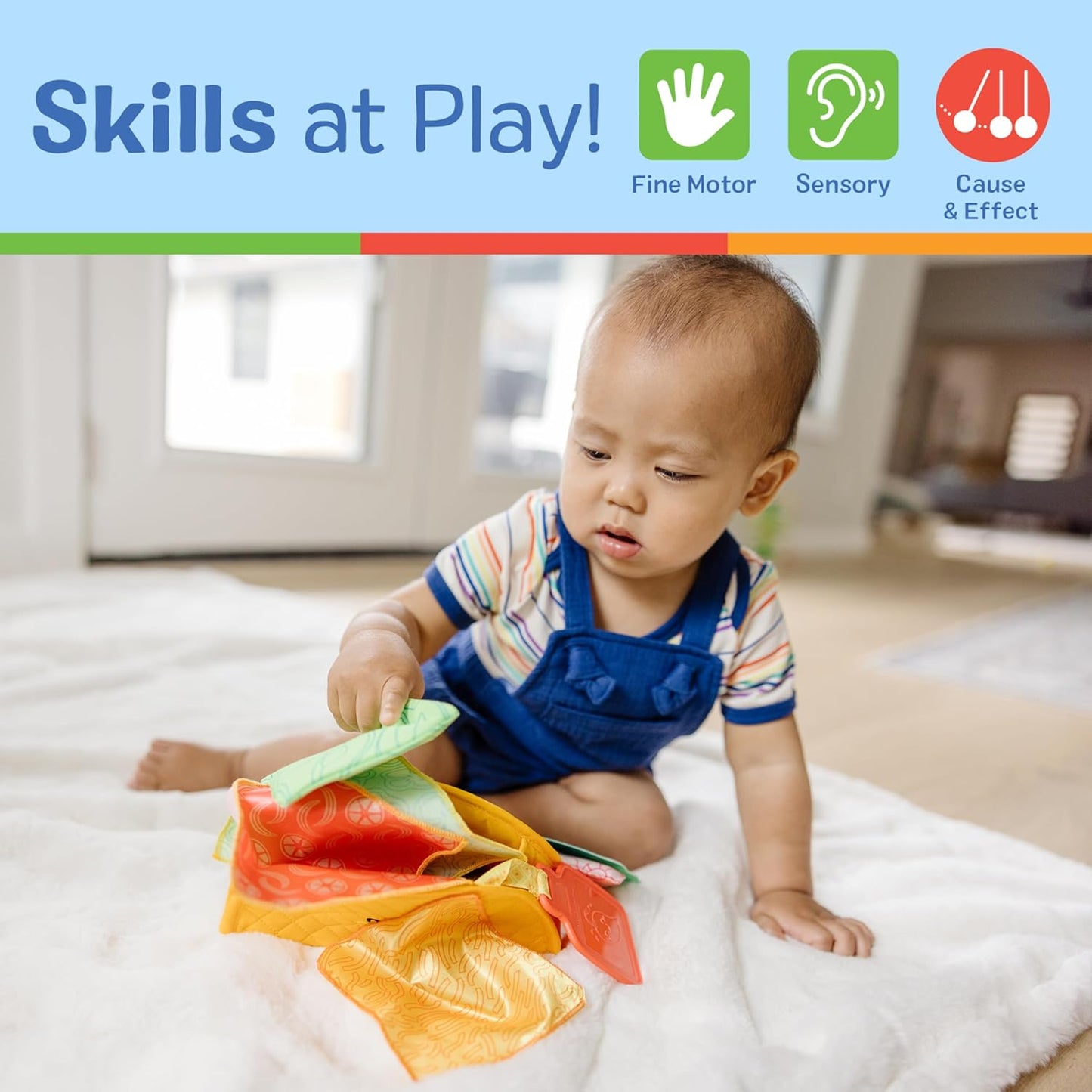 Melissa & Doug Touch & Feel Taco Soft Toy, 6 months+