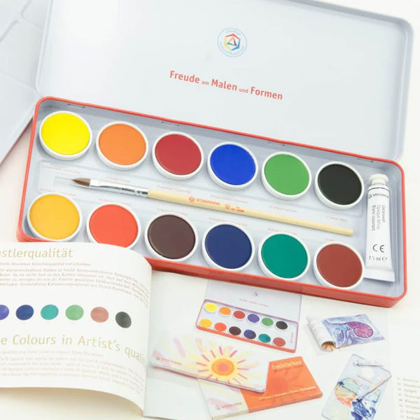 Stockmar Watercolour Paints 12 Opaque Colours
