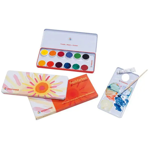 Stockmar Watercolour Paints 12 Opaque Colours