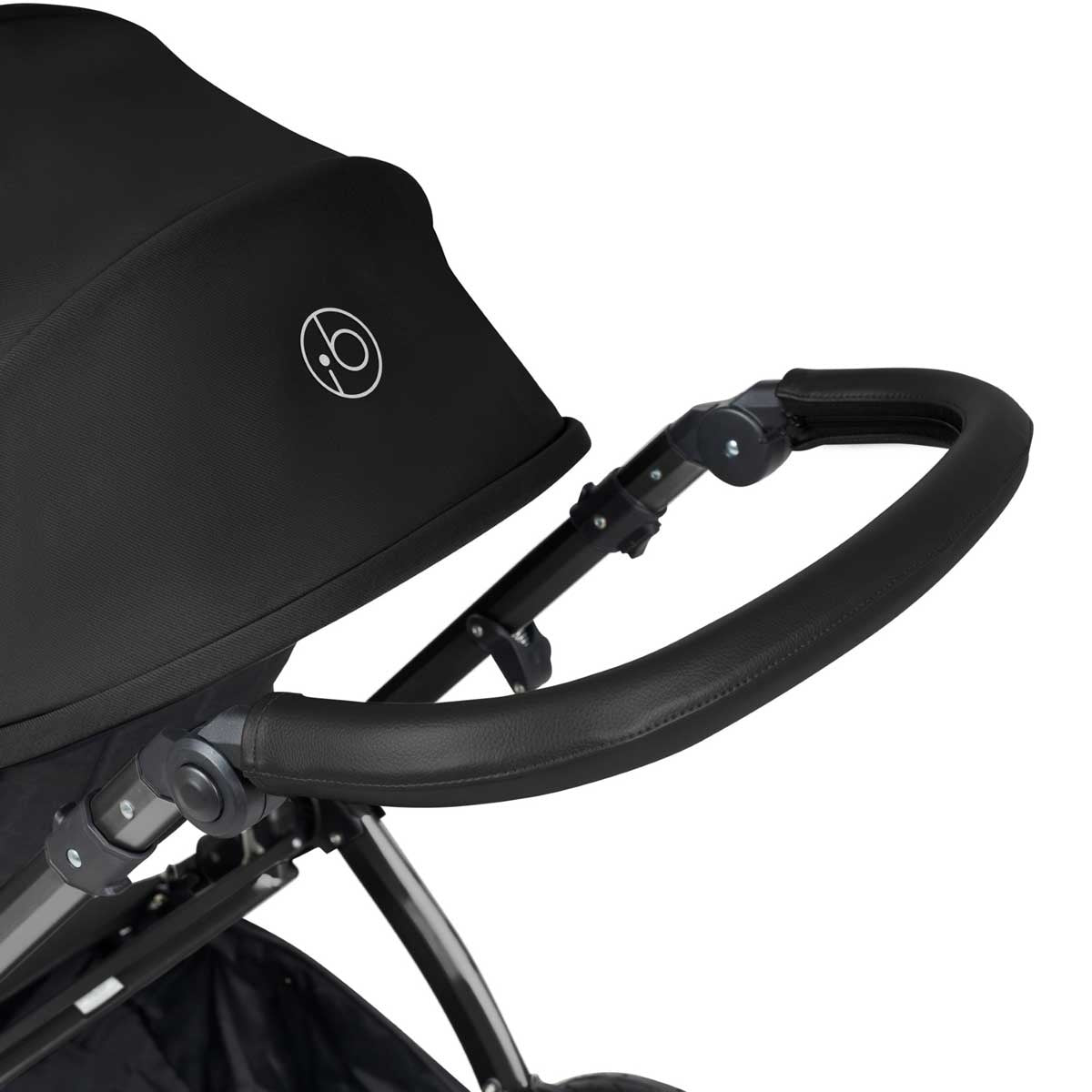 Ickle Bubba Stomp Luxe All-in-One Premium i-Size Travel System with ISOFIX Base, Black / Midnight / Black
