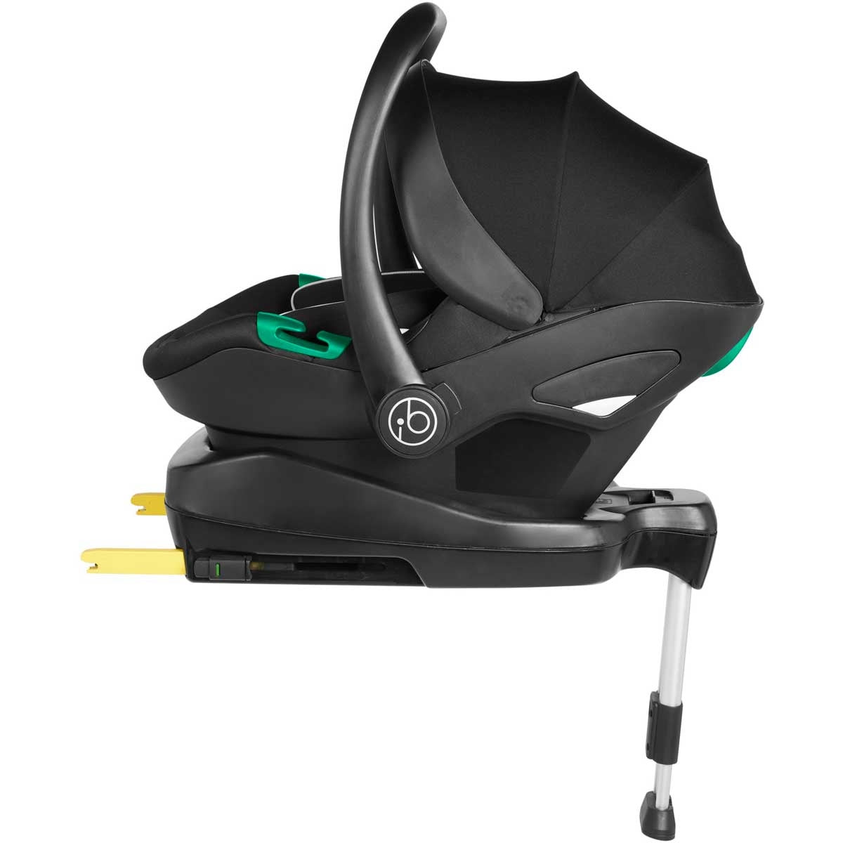 Ickle Bubba Cosmo All-in-One i-Size Travel System with ISOFIX Base, Gunmetal / Black / Tan