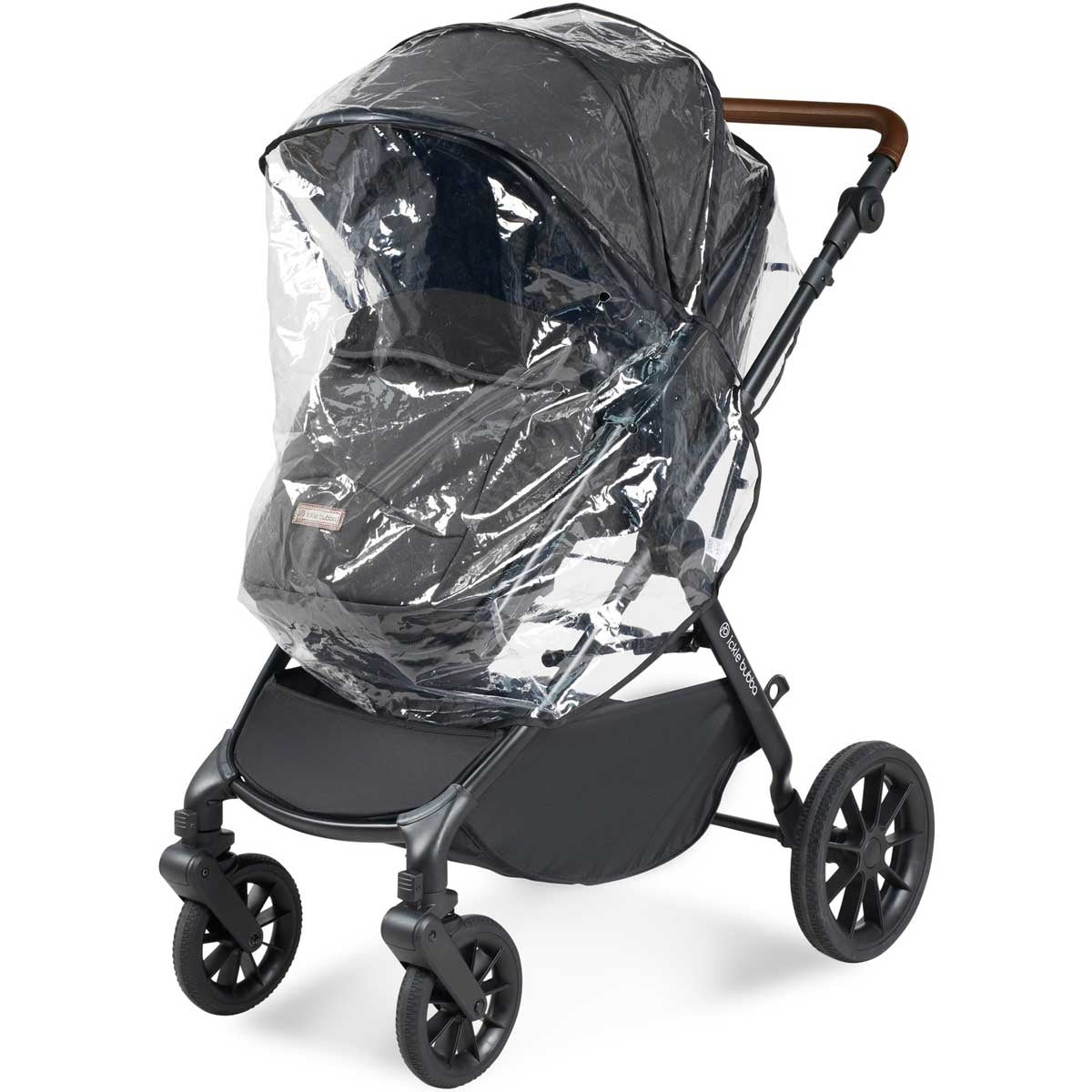 Ickle Bubba Cosmo 2-in-1 Pram & Pushchair - Black / Graphite Grey / Tan