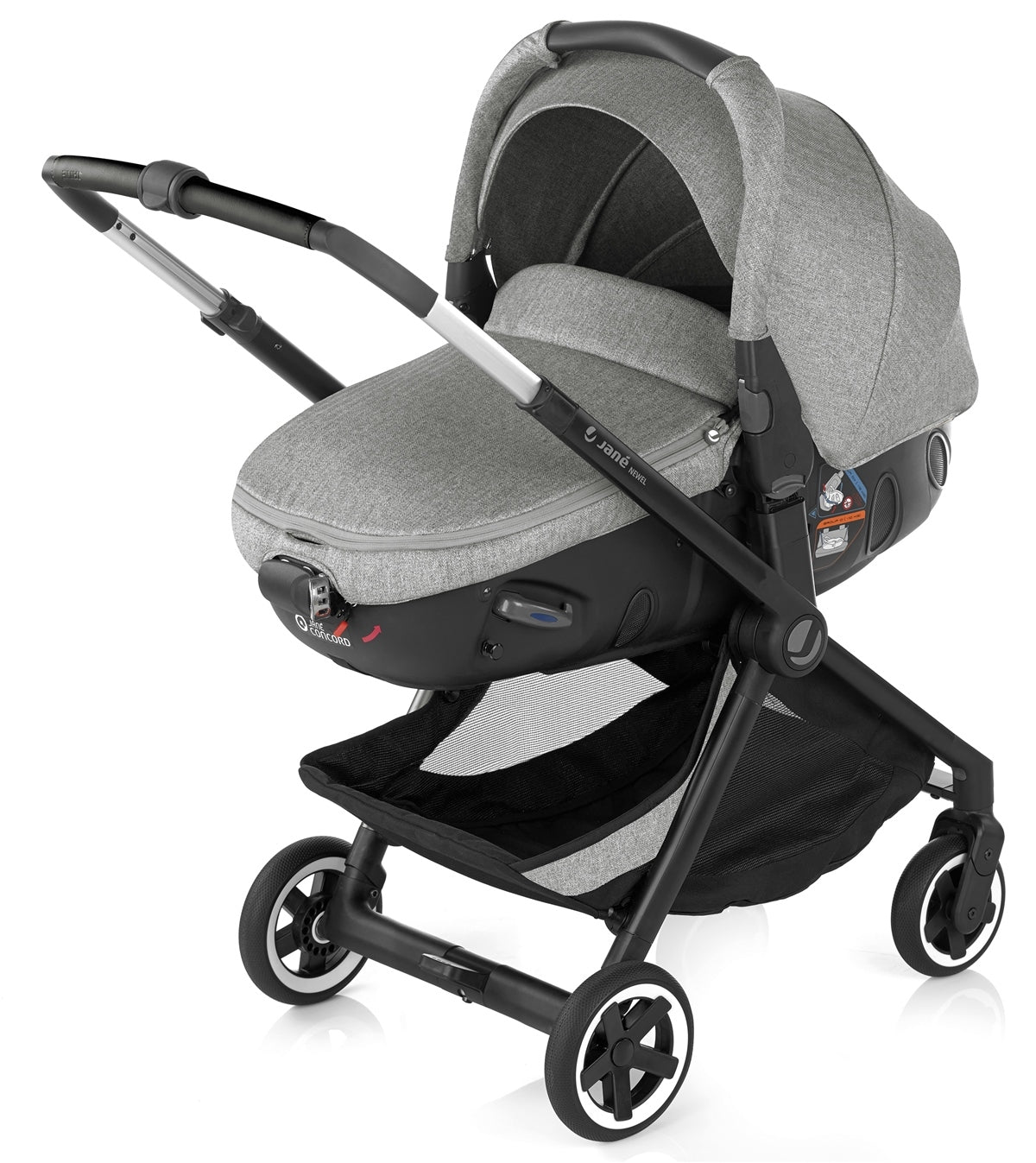 Jane Newel + Matrix Light 2 Premium Travel System & Starter Nursery Bundle, Dim Grey