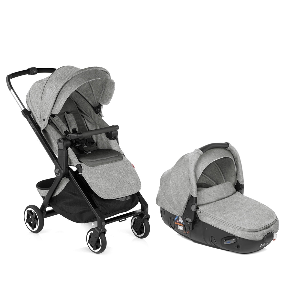 Jane Newel + Matrix Light 2 Premium Travel System & Starter Nursery Bundle, Dim Grey