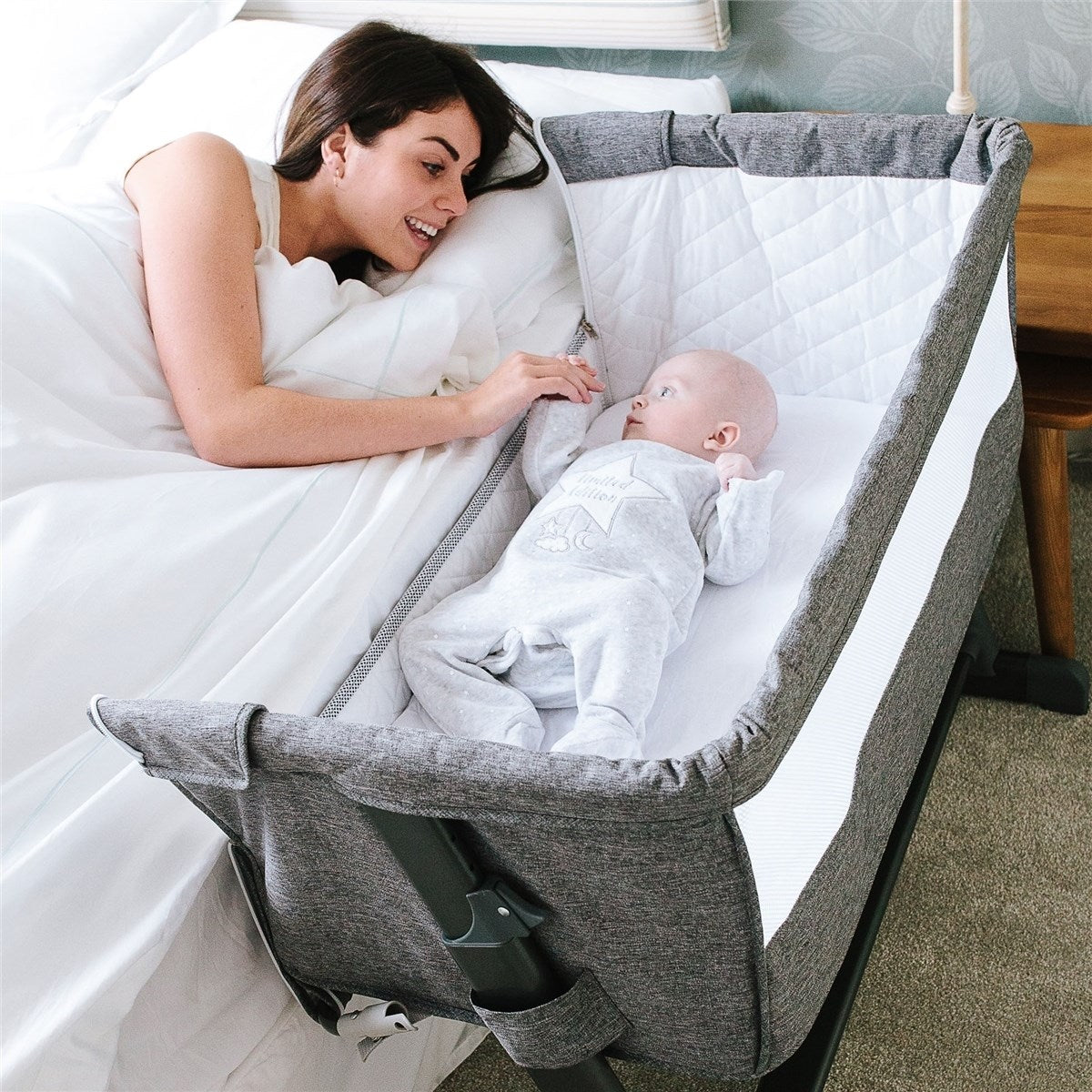 Noordi Fjordi Leather 3in1 Essential Starter Travel & Nursery Bundle, Cloud