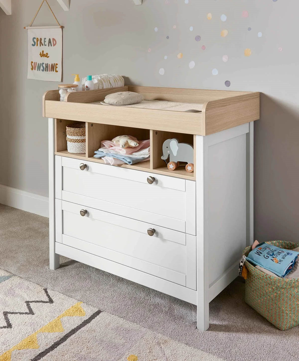 Mamas & Papas Harwell 2 Piece Furniture Set (Cot Bed & Dresser Changer)