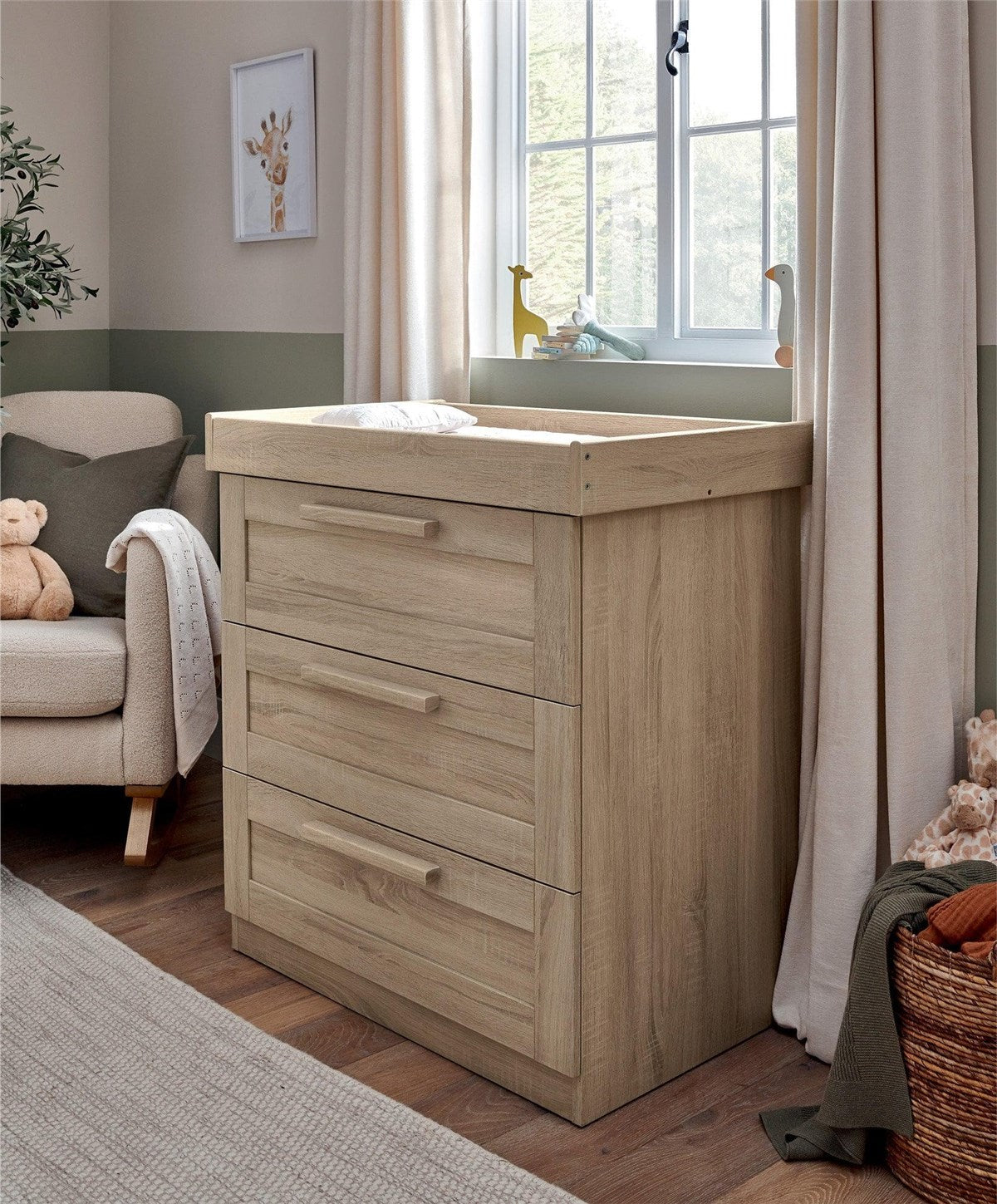 Mamas & Papas Atlas 3 Piece Furniture Set (Cot Bed, Dresser Changer & Wardrobe)