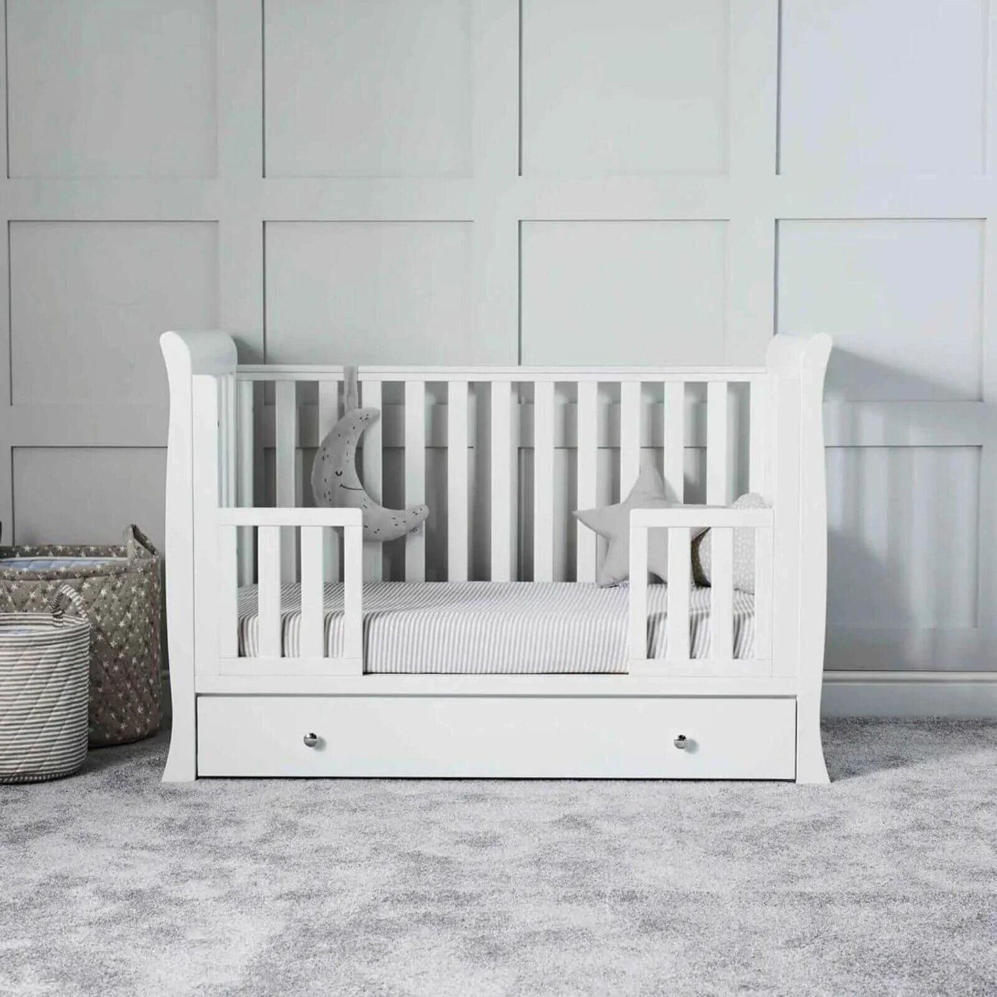 Ickle Bubba Snowdon 4-in-1 Mini Furniture Set Premium Sprung Mattress 2 pcs - White