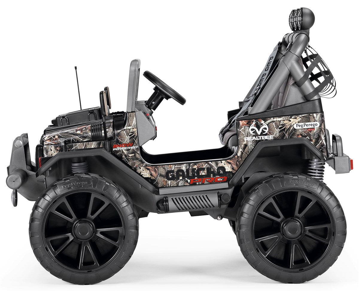 Peg Perego Gaucho Pro - Real Tree, 24 Volt 2 Seater Jeep, 6+ years