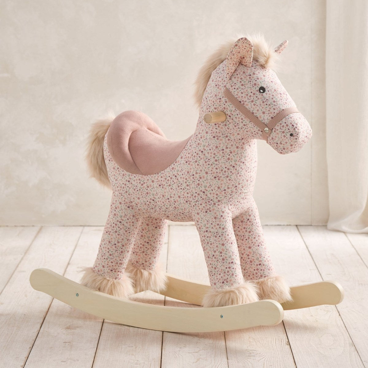 Mamas & Papas Rocking Horse - Ditsy Floral Pink
