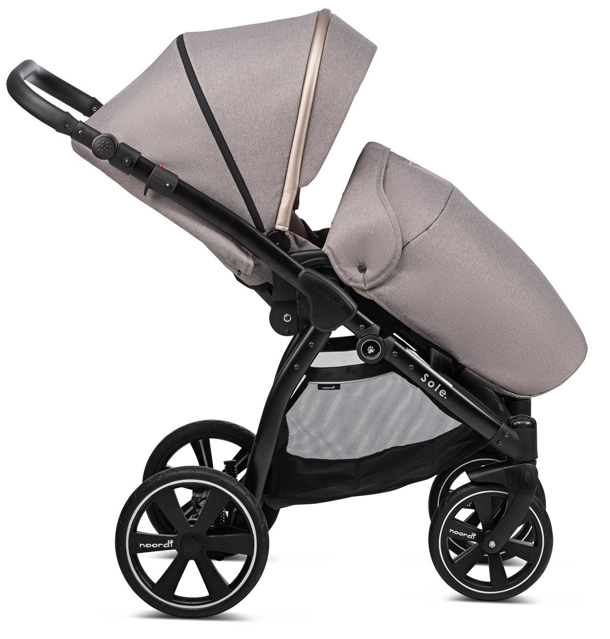 Noordi Sole Go 3in1 Essential Starter Travel & Nursery Bundle, Beige