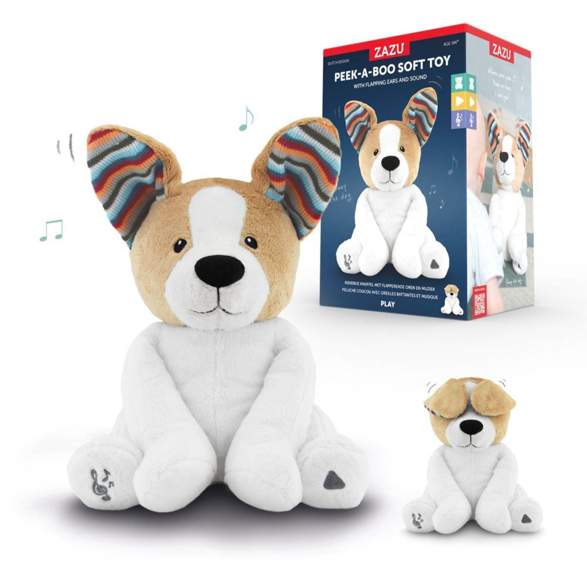 Zazu Danny The Dog ‚ Peek-a-Boo Interactive Soft Toy