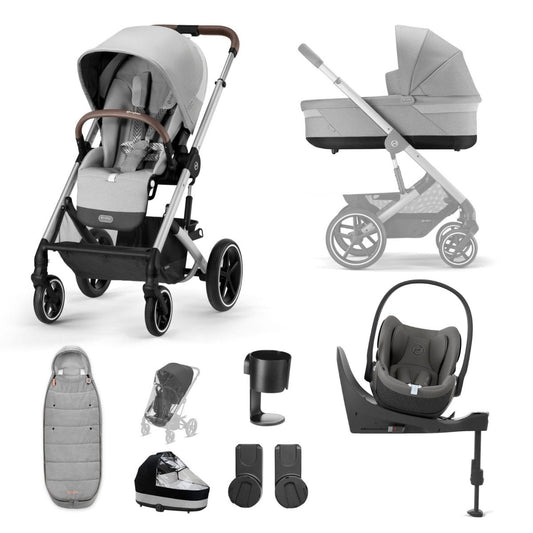 Cybex Balios S Lux 10 Piece Bundle with Cloud T, Lava Grey