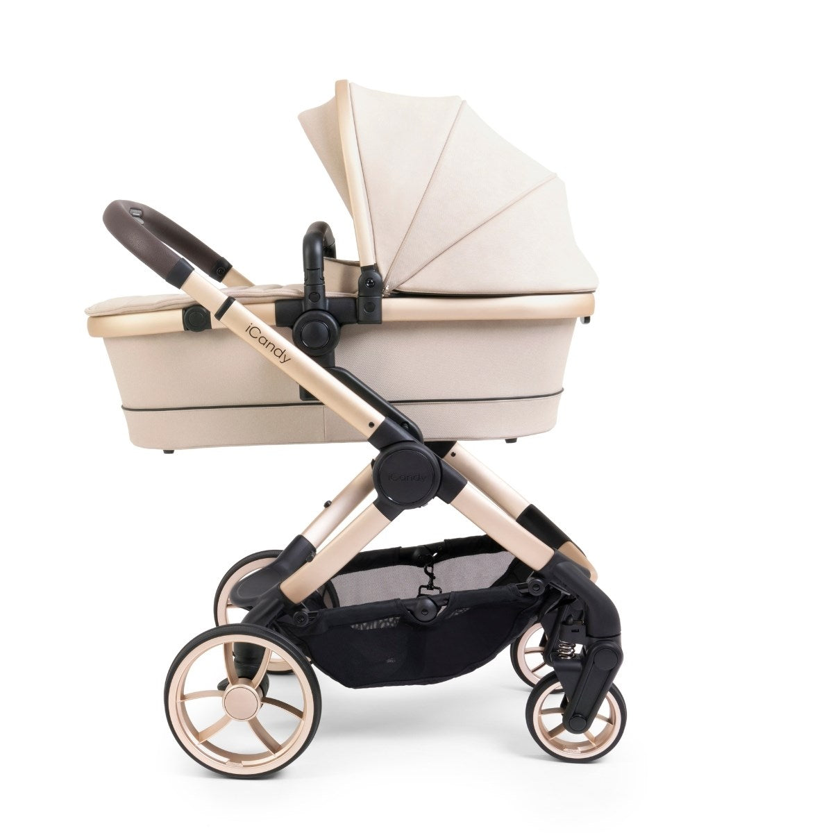 iCandy Peach 7 Pushchair and Carrycot Complete Bundle, Biscotti Edition
