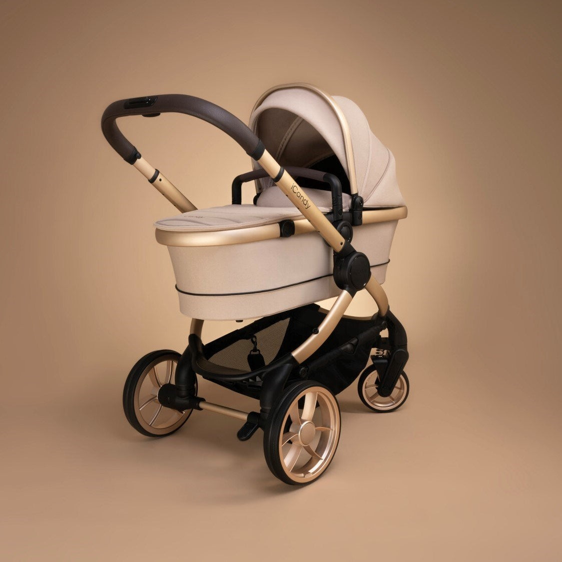 iCandy Peach 7 Pushchair and Carrycot Complete Bundle, Biscotti Edition