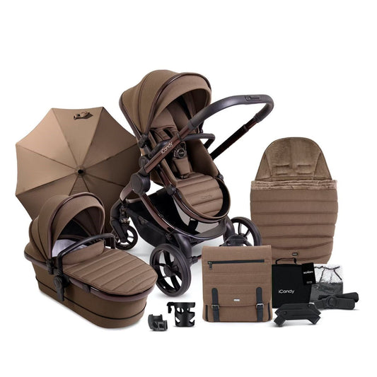 iCandy Peach 7 Pushchair and Carrycot Complete Bundle, Coco Edition