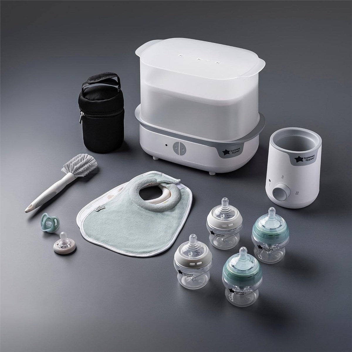 Tommee Tippee Closer To Nature 12pc Complete Feeding Kit, White