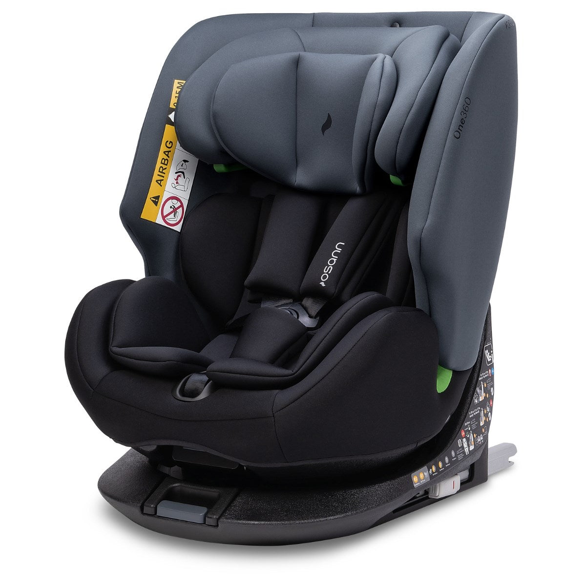 Osann One 360 Nero Rotating i-Size Car Seat, 40-150cm 0-12 years